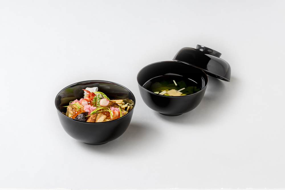 Rose scattered sushi (lily root, shrimp, boiled conger eel, pods, leaf buds, dried gourd, simmered winter mushrooms, lotus root in vinegar, salmon roe)