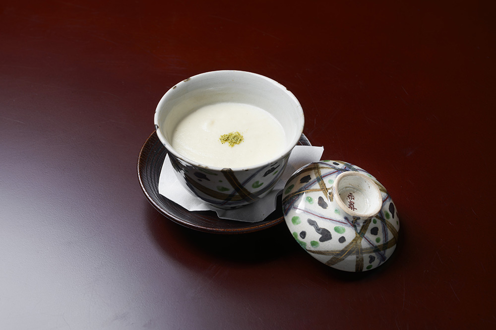 蜆茶碗蒸し  カリフラワー擂流し